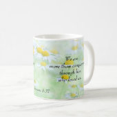 Mehr als Eroberer - Römer 8:37 Kaffeetasse (VorderseiteRechts)