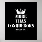 Mehr als Eroberer - Römer 8:37 Poster (Vorne)