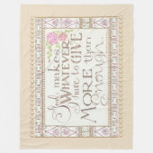mehr als genug Fleece Blanket (Tan) (Vorderseite)
