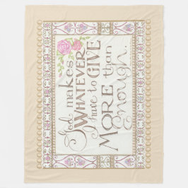mehr als genug Fleece Blanket (Tan)