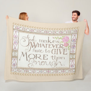 Mehr als genug Fleece-Decke (Tannengrau) Fleecedecke