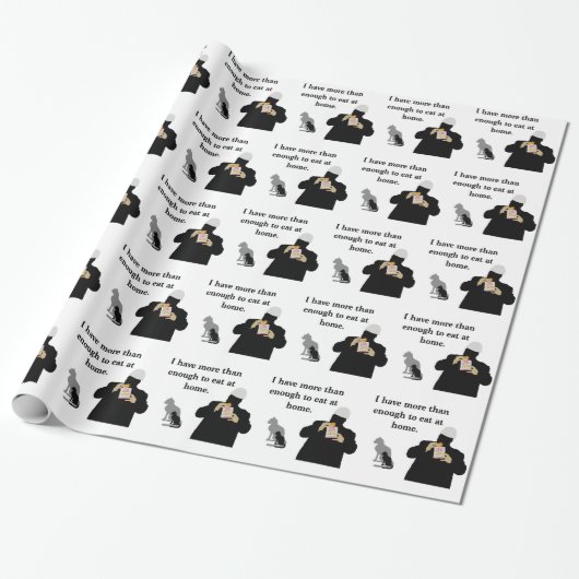 Mehr als genug zum zu essen geschenkpapier (Ungerollt)