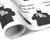 Mehr als genug zum zu essen geschenkpapier (Rolleneckpunkt)