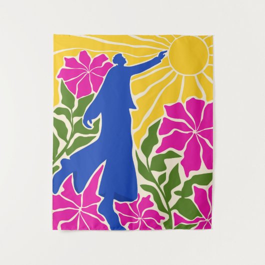 Mehr als Grenzen erreichen Wandteppich (Vorderseite)