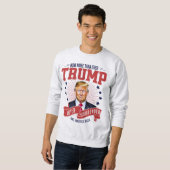 Mehr als je haben wir Amerika zurück genommen Sweatshirt (Vorne ganz)
