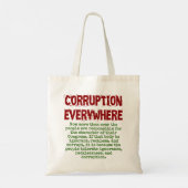 Mehr als je zuvor - Korruptionskostenvoranschlag Tragetasche (Rückseite)