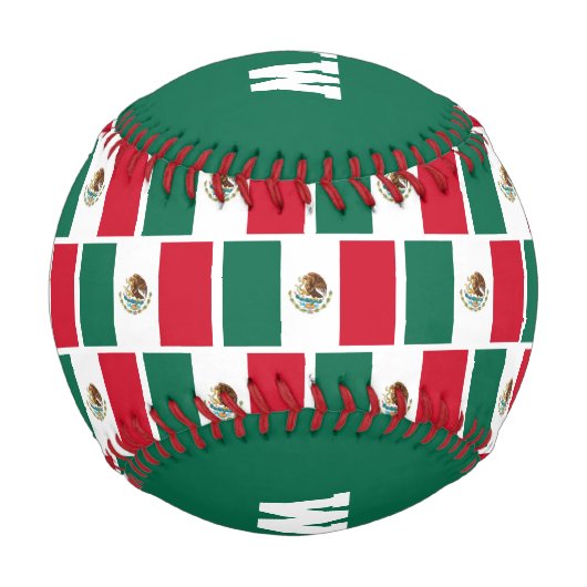 MEHR ALS KONQUEROR Custom Patriotic MEXICO Flag Baseball (Rückseite)