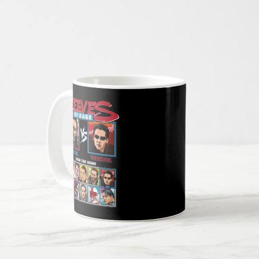 Mehr als Phantastische Keanu Art bewahrt Coole Gra Kaffeetasse (Vorderseite Links)