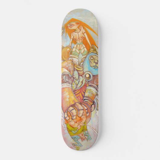"Mehr als trifft Hentai" Skate-Plattform Skateboard (Vorderseite)