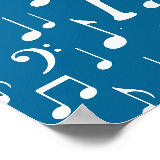 Mehr Alto - Blue White Singer Poster (Ecke)