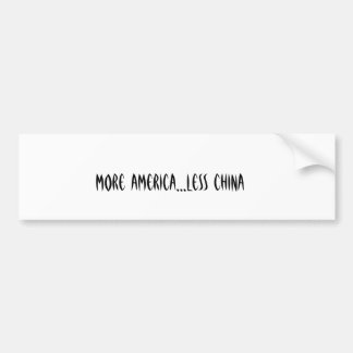 Mehr Amerika… weniger China Autoaufkleber