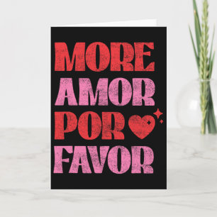 Mehr Amor Por Favor Romantischer Valentinstag Span Karte
