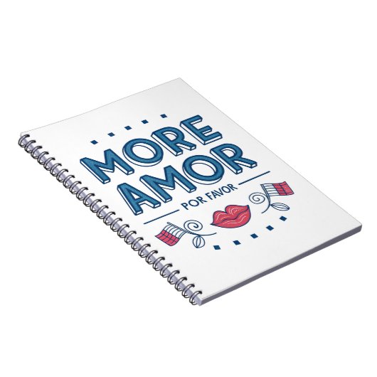 Mehr Amor Pour Gevor Datum Night Valentine Notizblock (Rechte Seite)