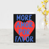 Mehr Amor R Gefallen Rotes Herz Cute Spanische Lie Karte (Gelbe Blume)