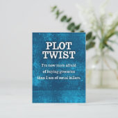 Mehr Angst davor, Lebensmittel zu kaufen als Serie Postkarte (Stehend Vorderseite)