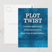 Mehr Angst davor, Lebensmittel zu kaufen als Serie Postkarte (Vorne/Hinten)