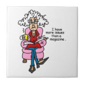 Mehr Ausgaben als ein Magazin-Spaß Fliese (Vorderseite)