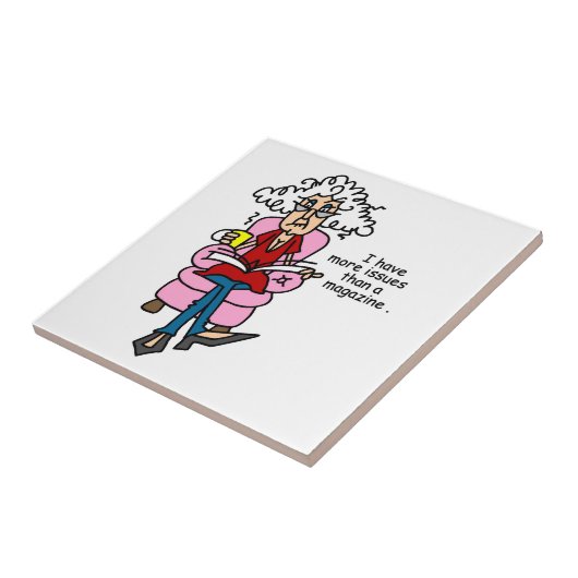 Mehr Ausgaben als ein Magazin-Spaß Fliese (Seite)