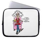 Mehr Ausgaben als ein Magazin-Spaß Laptopschutzhülle (Vorderseite)