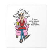 Mehr Ausgaben als ein Magazin-Spaß Notizblock (Vorderseite)