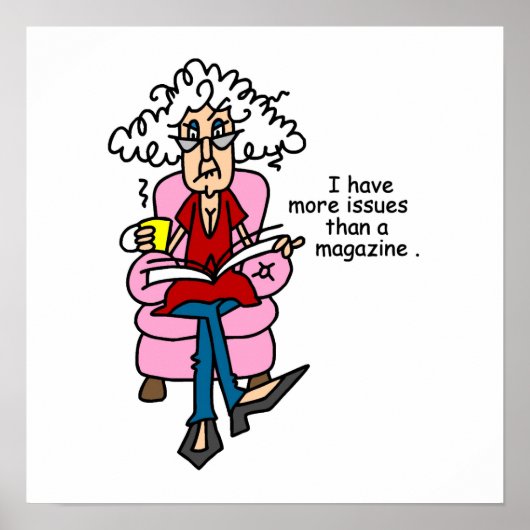 Mehr Ausgaben als ein Magazin-Spaß Poster (Vorne)