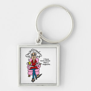 Mehr Ausgaben als ein Magazin-Spaß Schlüsselanhänger