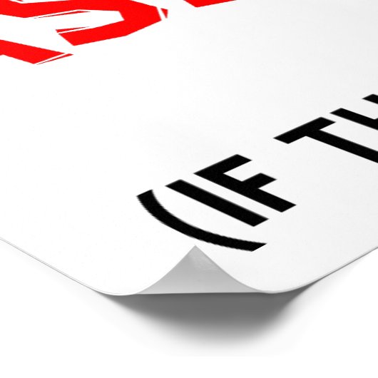 Mehr aussagekräftiges Funny Poster (Ecke)