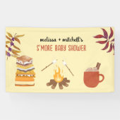 Mehr Babydusche Lagerfeuer Toastbrot Marshmallow Banner (Horizontal)