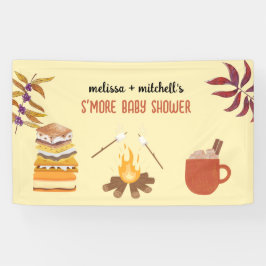 Mehr Babydusche Lagerfeuer Toastbrot Marshmallow Banner
