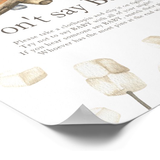 Mehr Babydusche - Sag nicht, Baby Poster (Ecke)