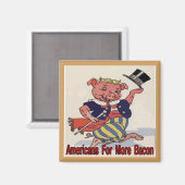 Mehr Bacon Magnet (Vorderseite/Rückseite)