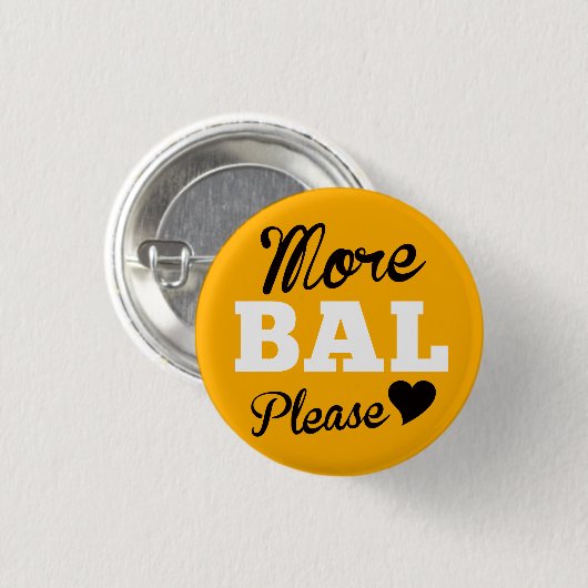 Mehr Balboa bitte, Kanarienvogel Button (Vorne & Hinten)