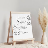 Mehr Bar Menu Sign Smore Bar S'mores Station Out Poster