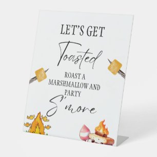 Mehr Bar Menu Sign Smore Bar S'mores Station Out Sockelschild