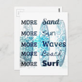 Mehr Beach Life Postkarte (Vorne/Hinten)