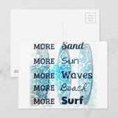 Mehr Beach Life Postkarte (Vorne/Hinten)