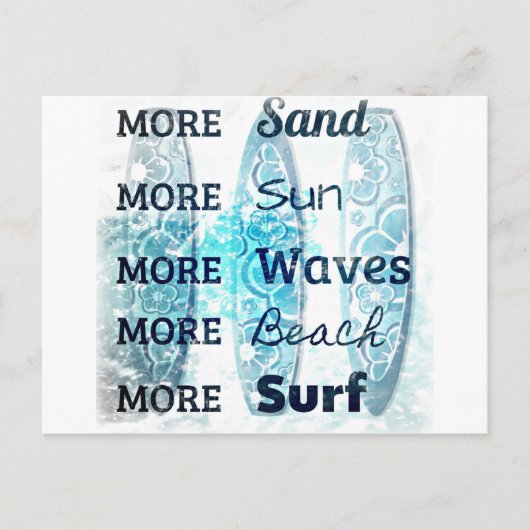 Mehr Beach Life Postkarte (Vorderseite)