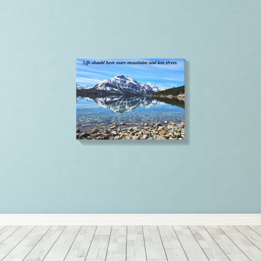 Mehr Berge Leinwanddruck (Insitu (Holzboden))