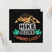 Mehr Berge machen sich weniger Sorgen Karte (Vorderseite/Rückseite Beispiel)