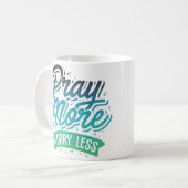 Mehr beten kaffeetasse (Vorderseite Links)