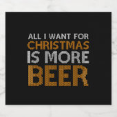 Mehr Bierflaschen für den Urlaub Bierflaschenetikett (Einzelnes Label)