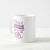 Mehr Bildung weniger reden Kaffeetasse (Vorderseite Links)