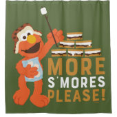 Mehr bitte. duschvorhang (Vorderseite)