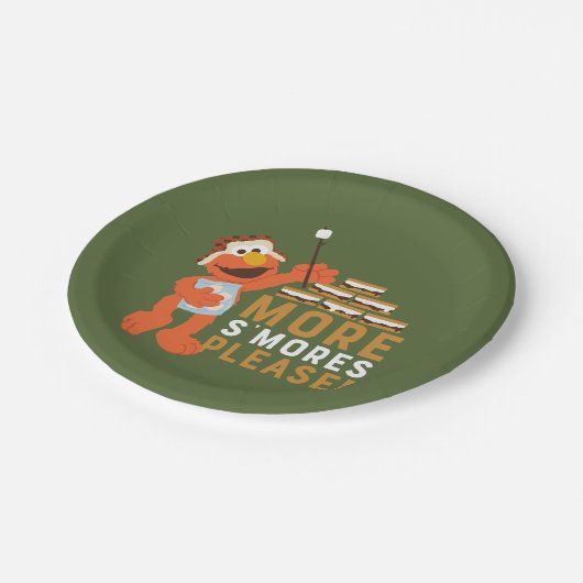 Mehr bitte. pappteller (Schrägansicht)