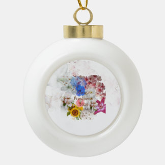 Mehr Blumen & Frische Keramik Kugel-Ornament