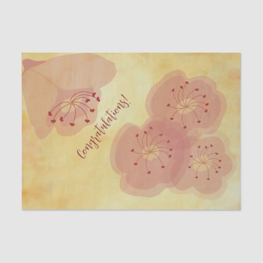 Mehr BlumenGewebePapier Seidenpapier (Vorderseite)