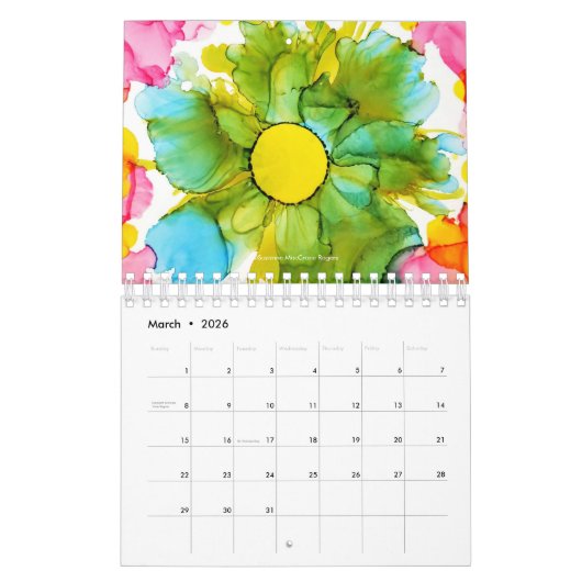 Mehr Blumenwerke - 22 Monate Kunstkalender Kalender (Mär 2026)