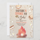 Mehr Bonfire Smore Fun Couples Kinderdusche Einladung (Vorderseite)