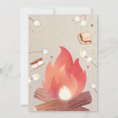 Mehr Bonfire Smore Fun Couples Kinderdusche Einladung (Rückseite)