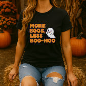 Mehr Boos weniger Boo-Hoo Halloween Ghost & Bevera T-Shirt
